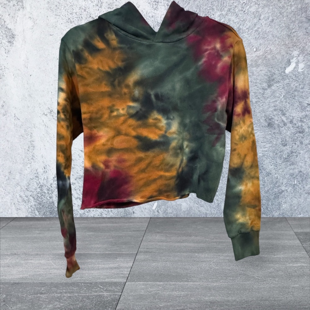 525 America Vibrant Tie-Dye Cropped sweatshirt Hoodie